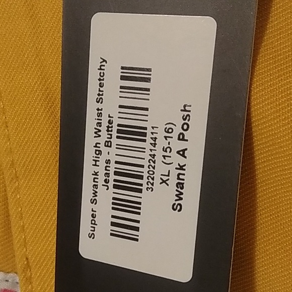 Swank A Posh Super Guy Jeans, size xl, color butter yellow - Picture 5 of 5